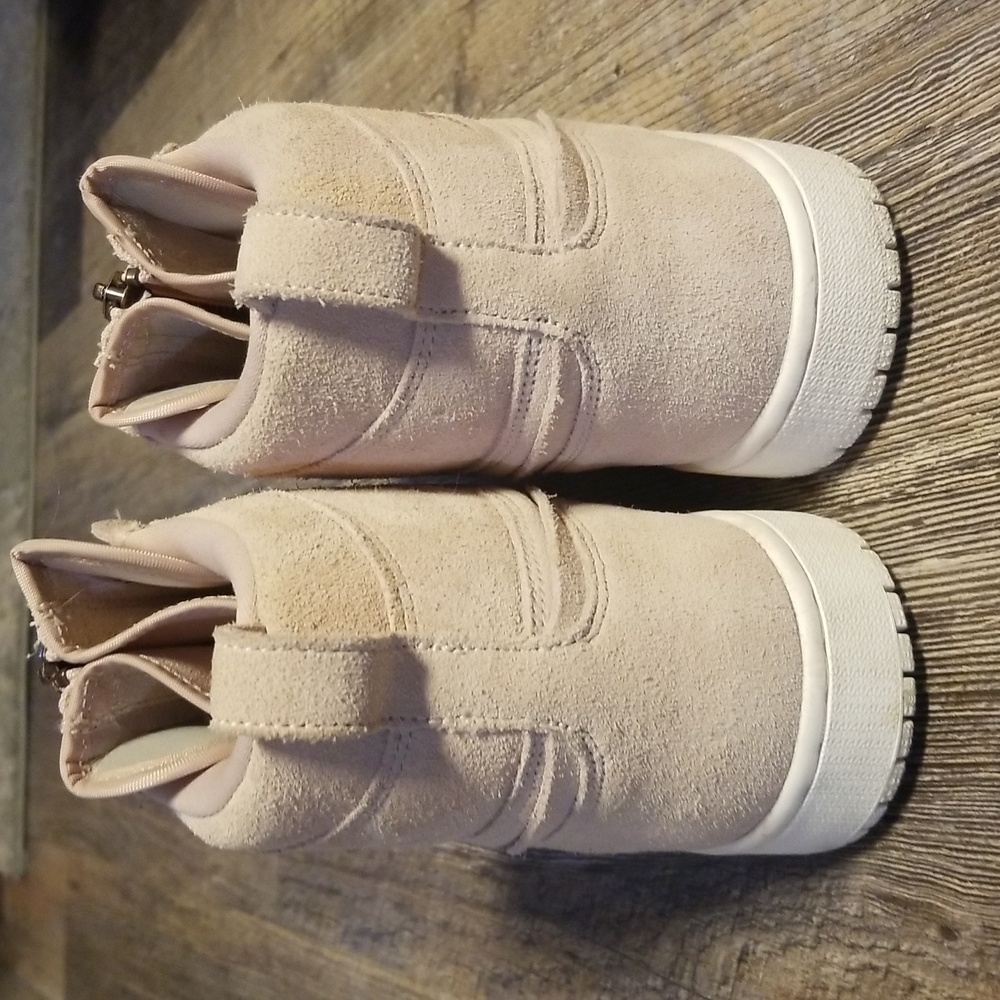 NIKE Air Jordan 10 Women Hightop Balarina Pink Suede Zip up EXCELLENT condition - Picture 9 of 17